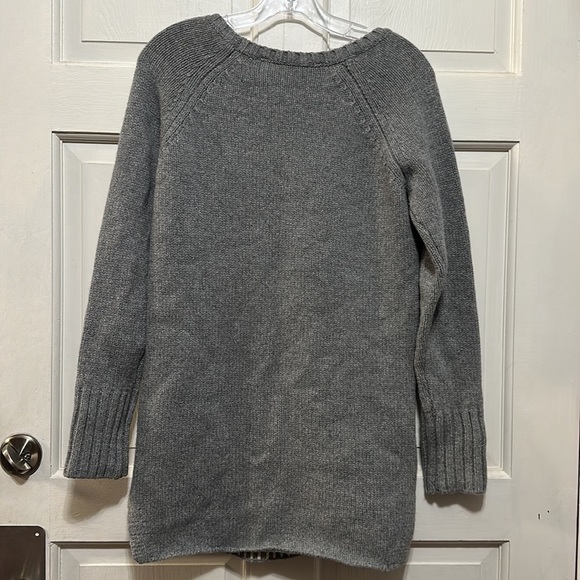 ATHLETA Sierra Wool & Cashmere Blend  Gray Tunic Sweater Crew Neck Size Small - Picture 4 of 4